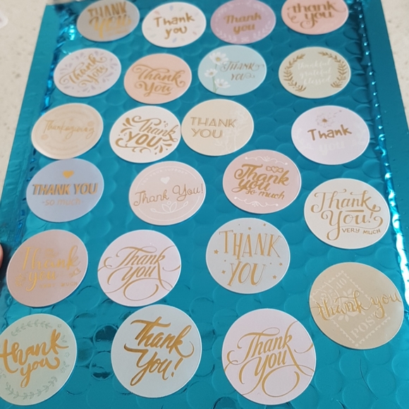 46 pcs Multicolored Thank You Stickers 1.38" in - Picture 10 of 13